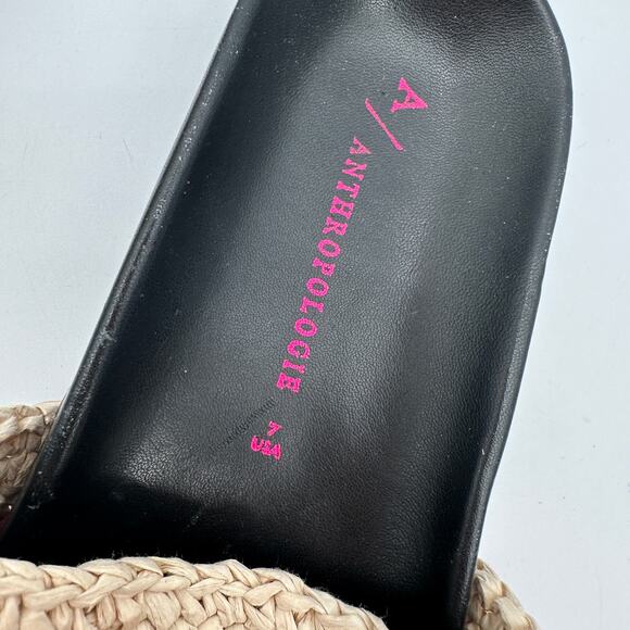 ANTHROPOLOGIE Amira Red Stripe Woven Slide Sandals // 7 - Picture 8 of 10